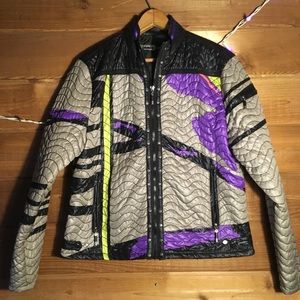 Jamie Sadock Quilted Jacket Sz Small Multi-Color